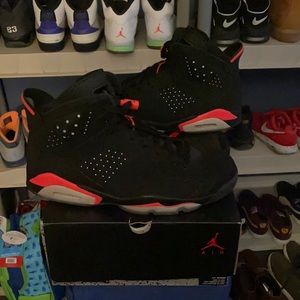 Black/ infrared Jordan 6